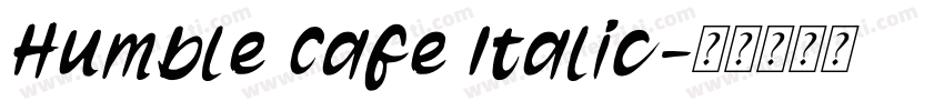 Humble Cafe Italic字体转换